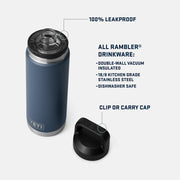 YETI x MLB™ Fandom Collection Pinstripe Pride Rambler® 26 oz Water Bottle